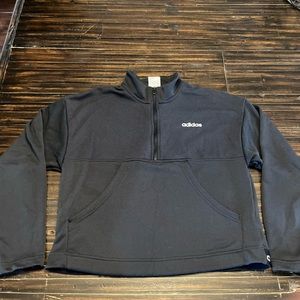 Adidas half zip pull over size small.